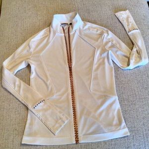 Off-White Copper/Rose Gold Zip-Up Jacket